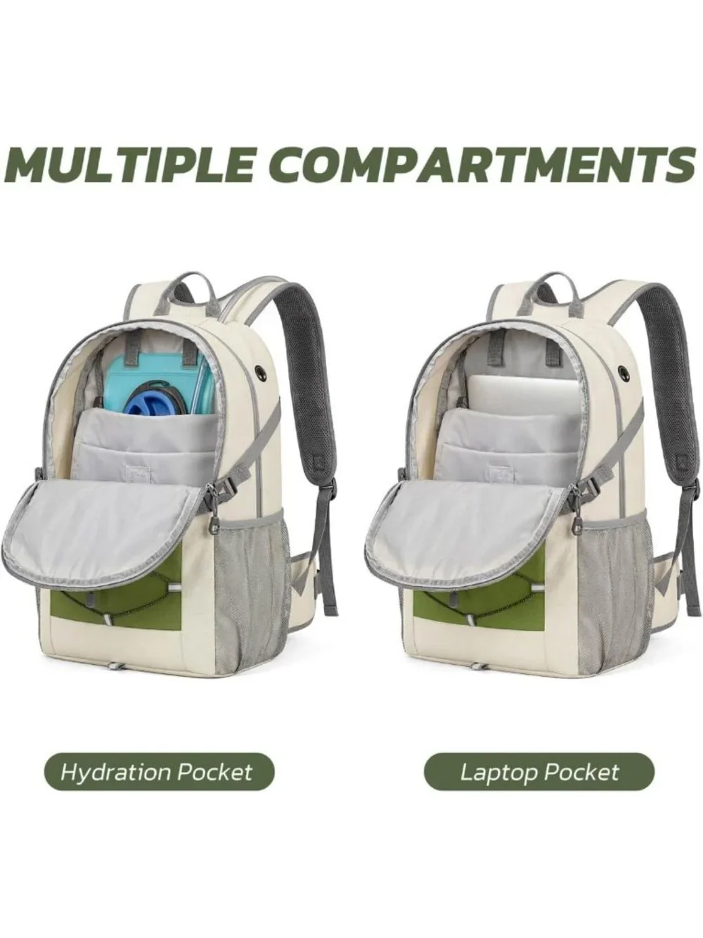 30L Hydration Hiking Backpack for Men & Women - Travel, Outdoor Gear